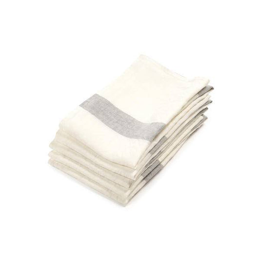 Porticcio Tea Towel, 27" x 27" - Grey