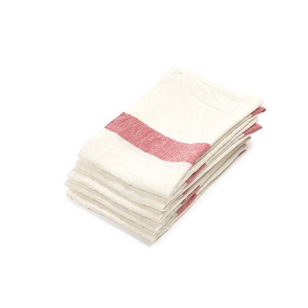 Porticcio Tea Towel, 27" x 27" - Red