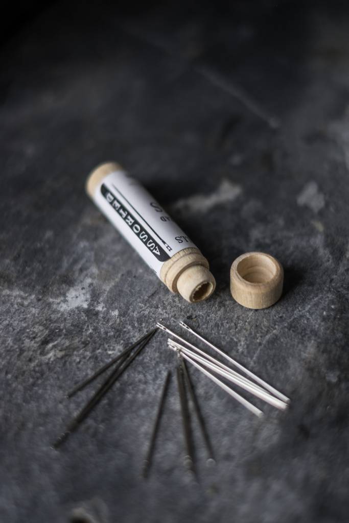 Easy Thread Needles in Wooden Case