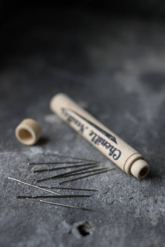 Chenille Needles in Wooden Case