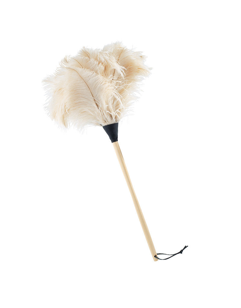 Ostrich Feather Duster, White - 70 cm